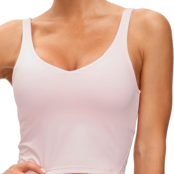 Womens' Sports Bra Longline Wirefree Padded with Medium Support