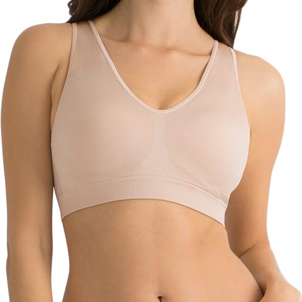 Women's Seamless Pullover Bra – Soft Stretch Fabric with Built-in Cups