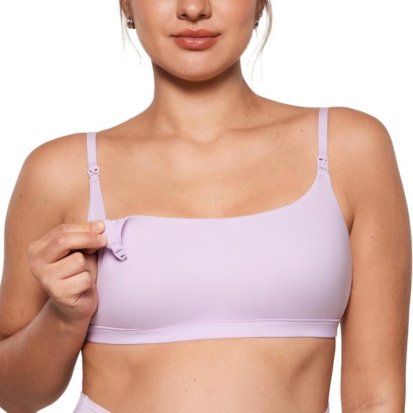 Women's Inbarely Soft Nursing Bras Unlined Bralettes Maternity Bra for Breastfeeding Unpadded Comfy Sleep Seamless