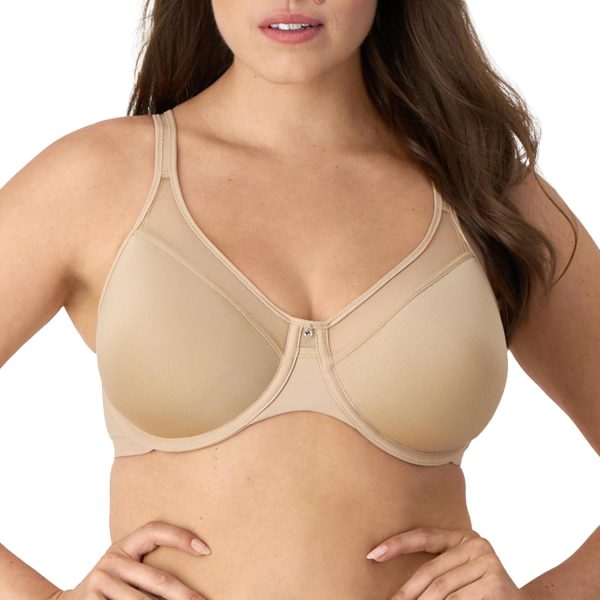 Women's Seamless Underwire Bra,  Smoothing Underwire Bras for Women, Convertible Straps, Ultra Light