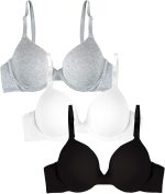 Women's Smooth Cotton T-Shirt Bra - Ultra-Soft, Flexible, and Invisible Under Tees