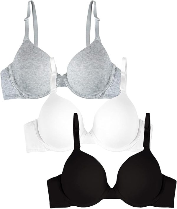 Women's Smooth Cotton T-Shirt Bra - Ultra-Soft, Flexible, and Invisible Under Tees