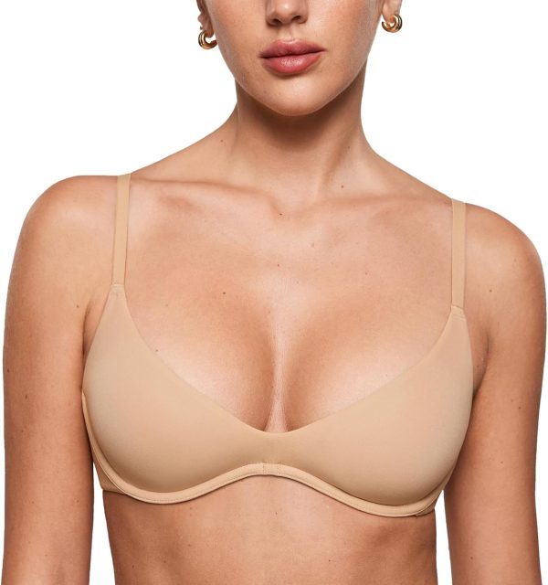Women's  Plunge Bra - Unlined Underwire Sexy Demi Balconette Bras