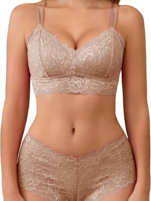 Sexy Lingerie Set for Women Lace Bra and Panty Set 2 Piece Lingerie Set Exotic Lingerie Sets