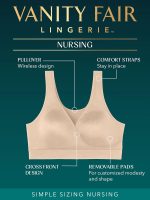 Women's Maternity Nursing Bras for Breastfeeding: Wireless Pullover Lounge Sleep Bra, Available in Multipacks