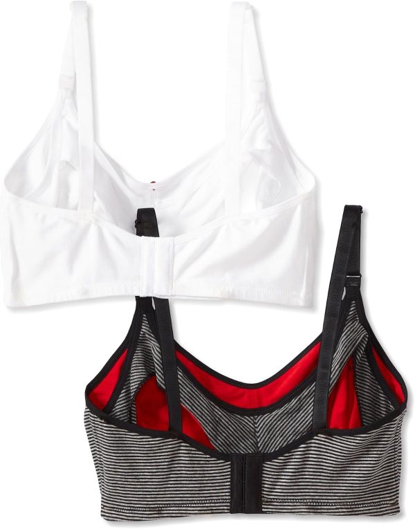 , , Wireless Nursing Bra for Women, Double-Layered Cups, One Hand Nursing Clasps, Adjustable Straps, 34B-44DDD