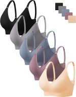 Bras for Women No Underwire Wireless Cami Tank Top Sports Bras Seamless Padded Bralettes for Women