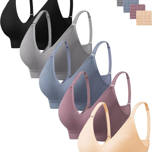Bras for Women No Underwire Wireless Cami Tank Top Sports Bras Seamless Padded Bralettes for Women