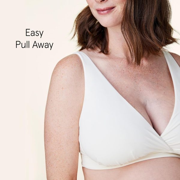 Ballet Seamless Crossover Maternity Nursing Bra, Comfortable Breastfeeding Bra